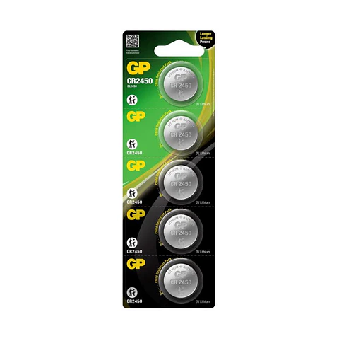 Pilas GP CR2450 3V – Pack de 5
