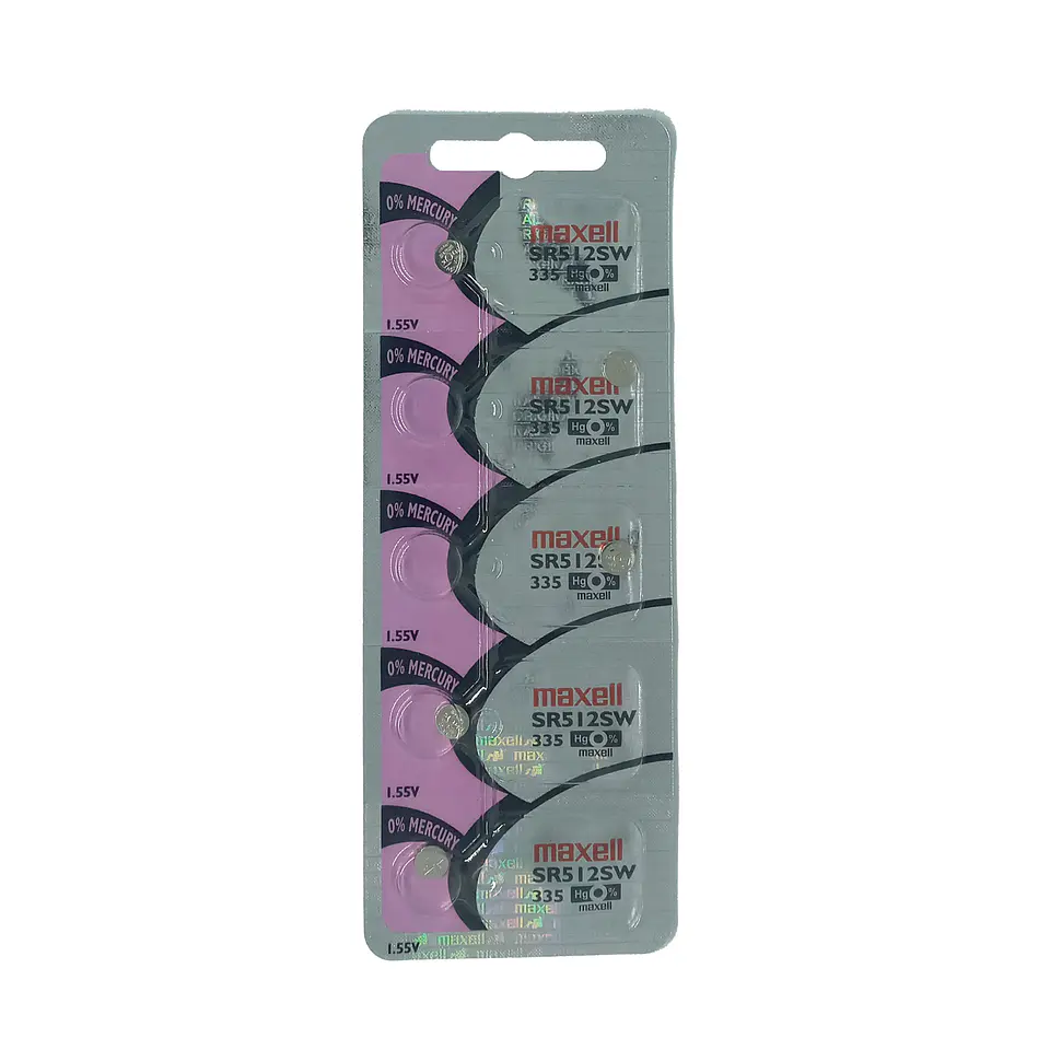 Pila Maxell SR512SW / 335 – Óxido de Plata 1.55V 2