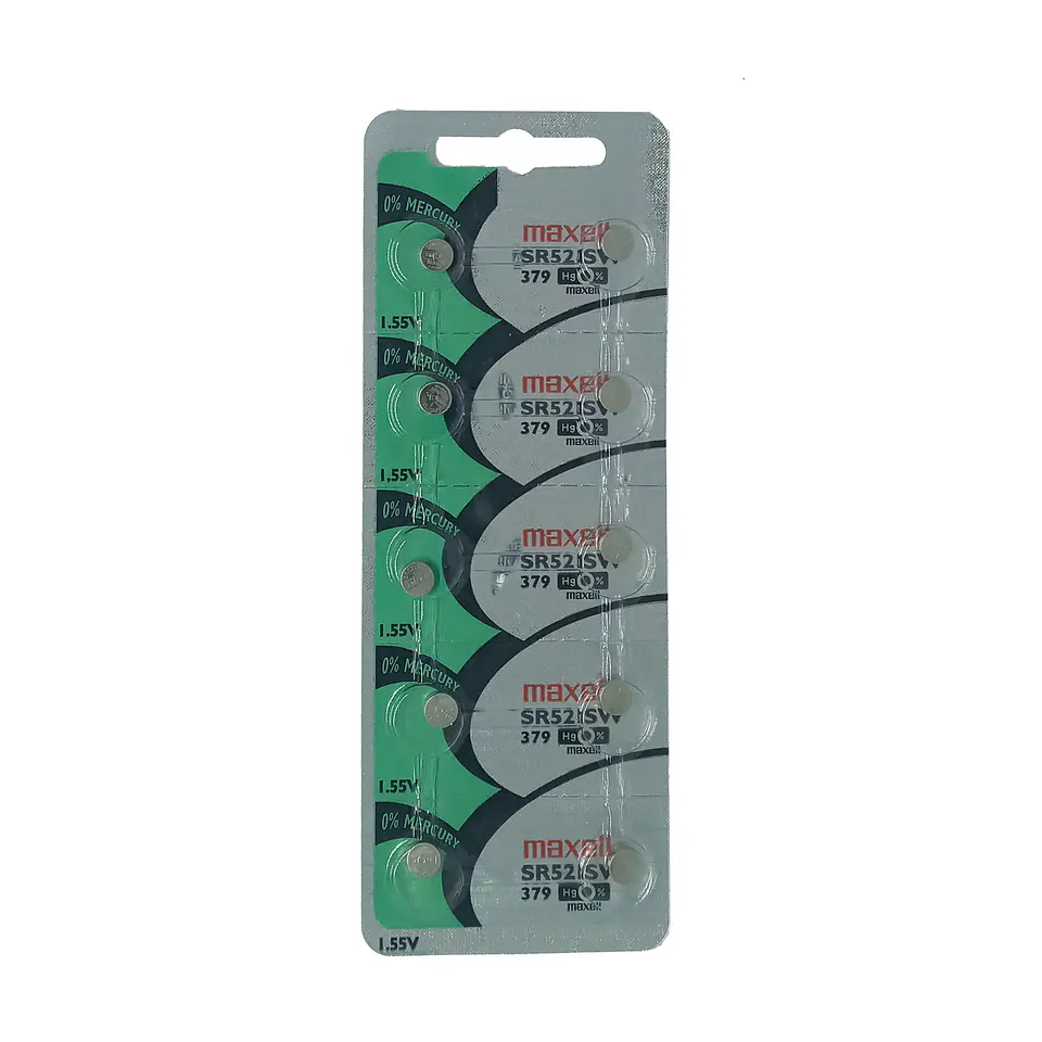 Pila Maxell SR521SW / 379 – Óxido de Plata 1.55V 3