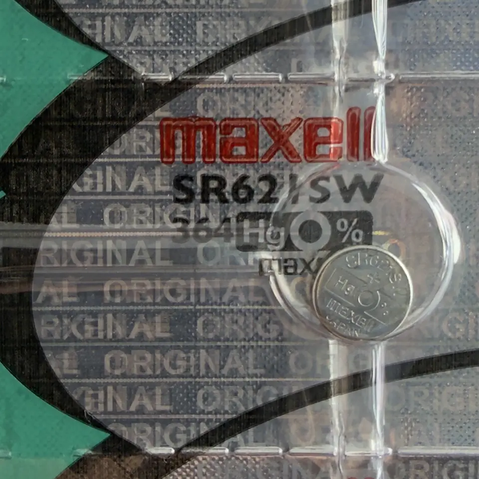 Pila Maxell SR621SW / 364 – Óxido de Plata 1.55V 1