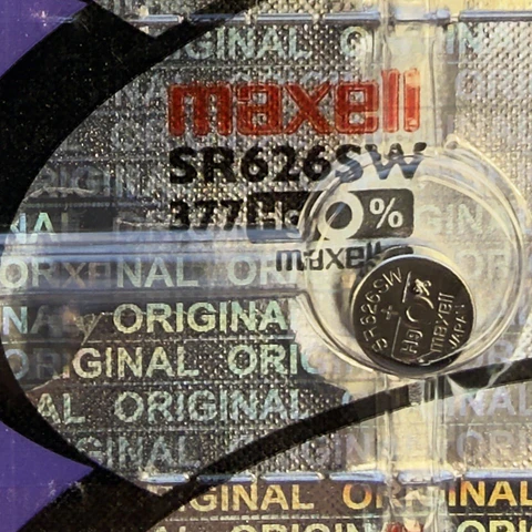 Pila Maxell SR626SW / 377 – Óxido de Plata 1.55V