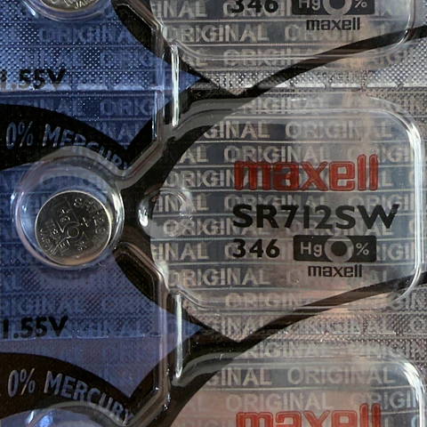 Pila Maxell SR712SW / 346 – Óxido de Plata 1.55V