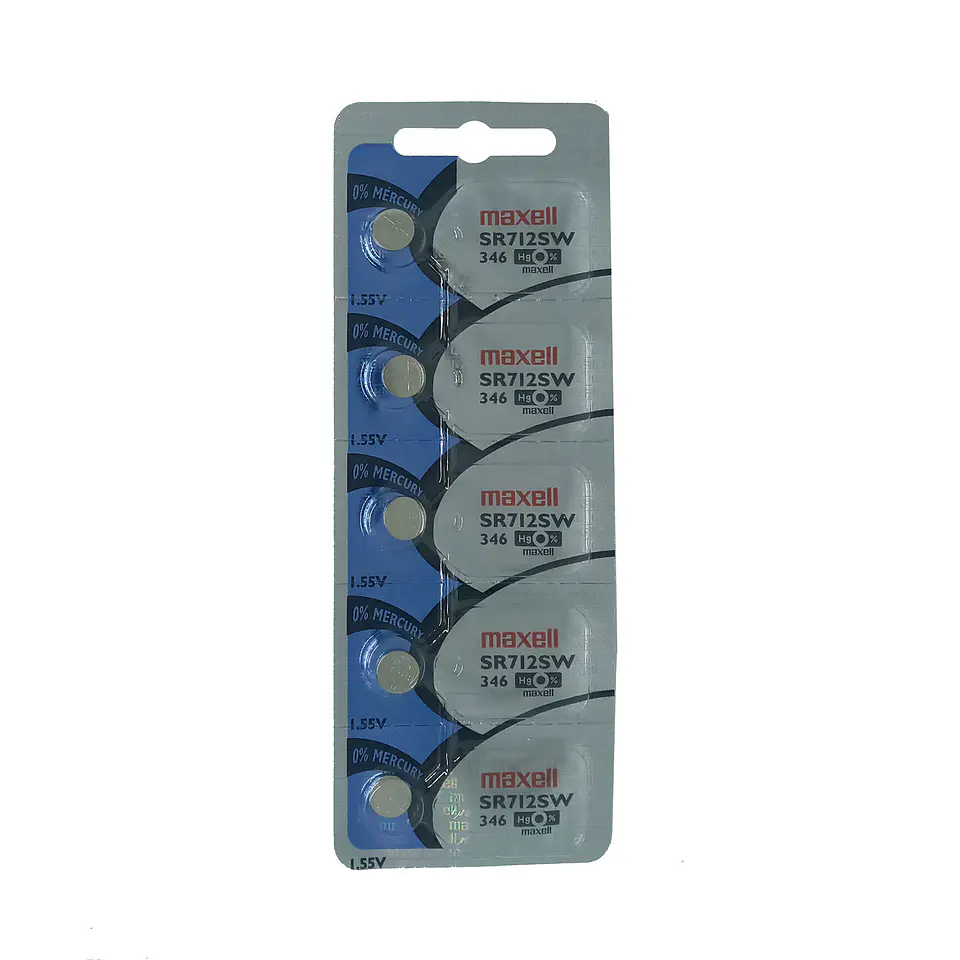 Pila Maxell SR712SW / 346 – Óxido de Plata 1.55V 3