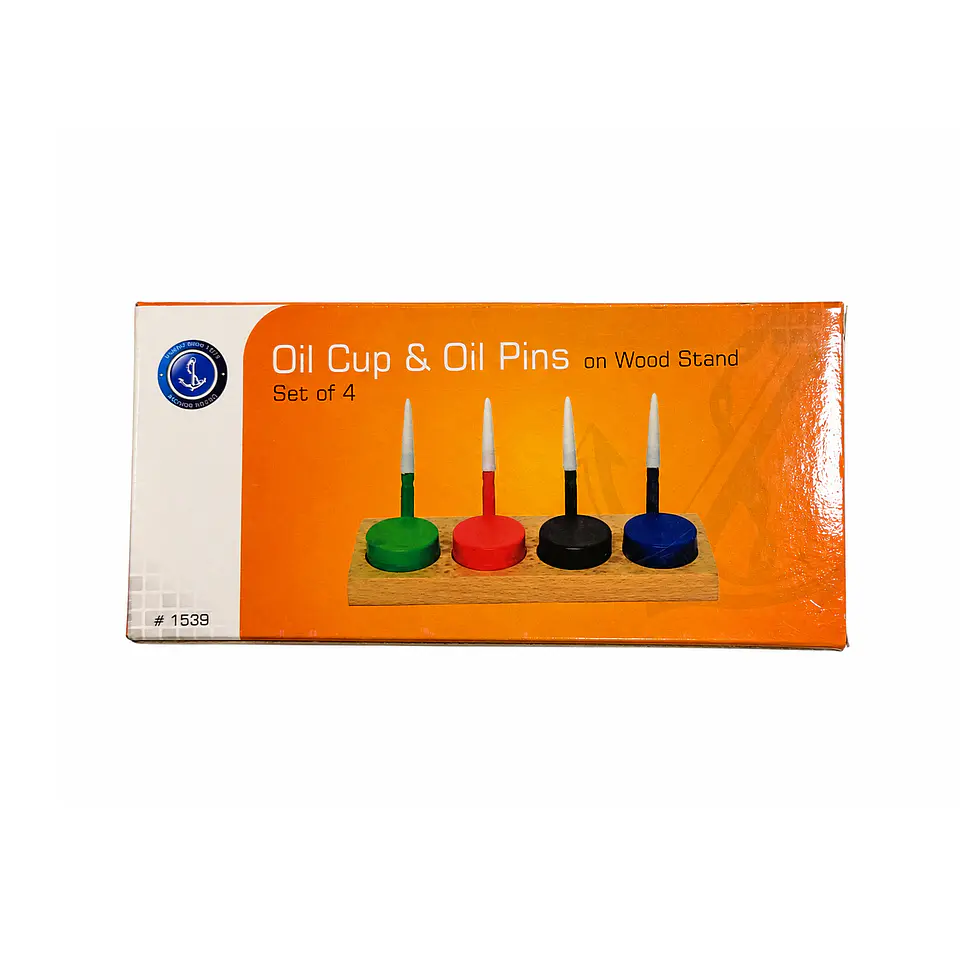 Set de 4 Aceiteras para Relojería con Base de Madera 1