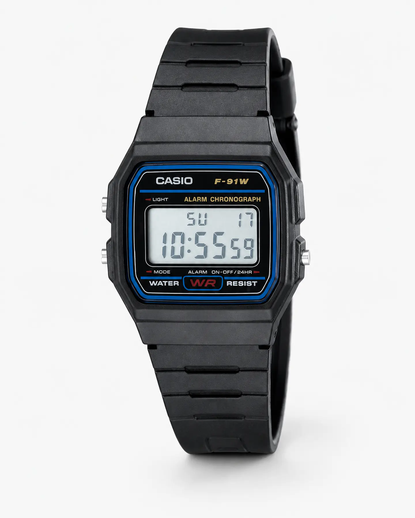 Reloj Casio F-91W-1D Digital Negro Clásico 1