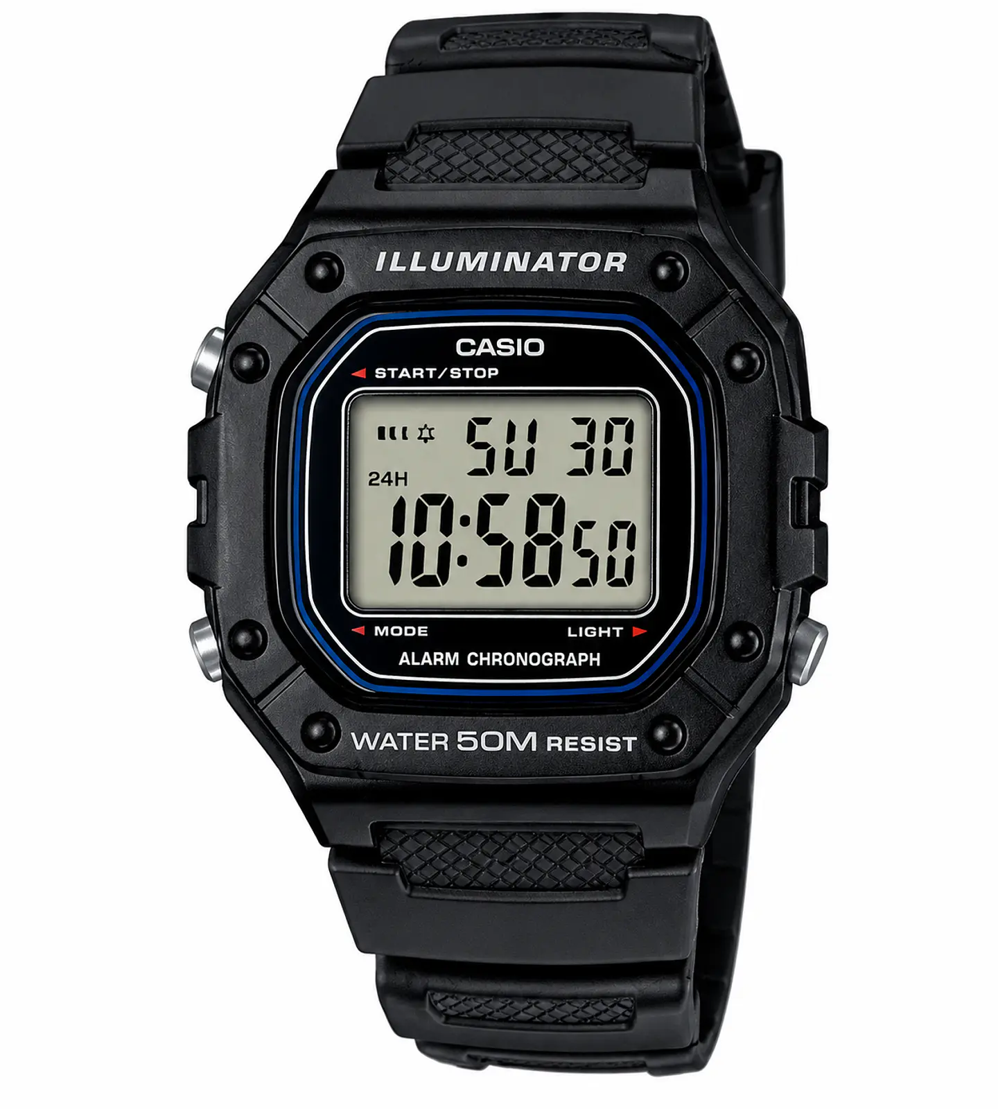 Reloj Casio W-218H-1AV Digital Negro Deportivo 1