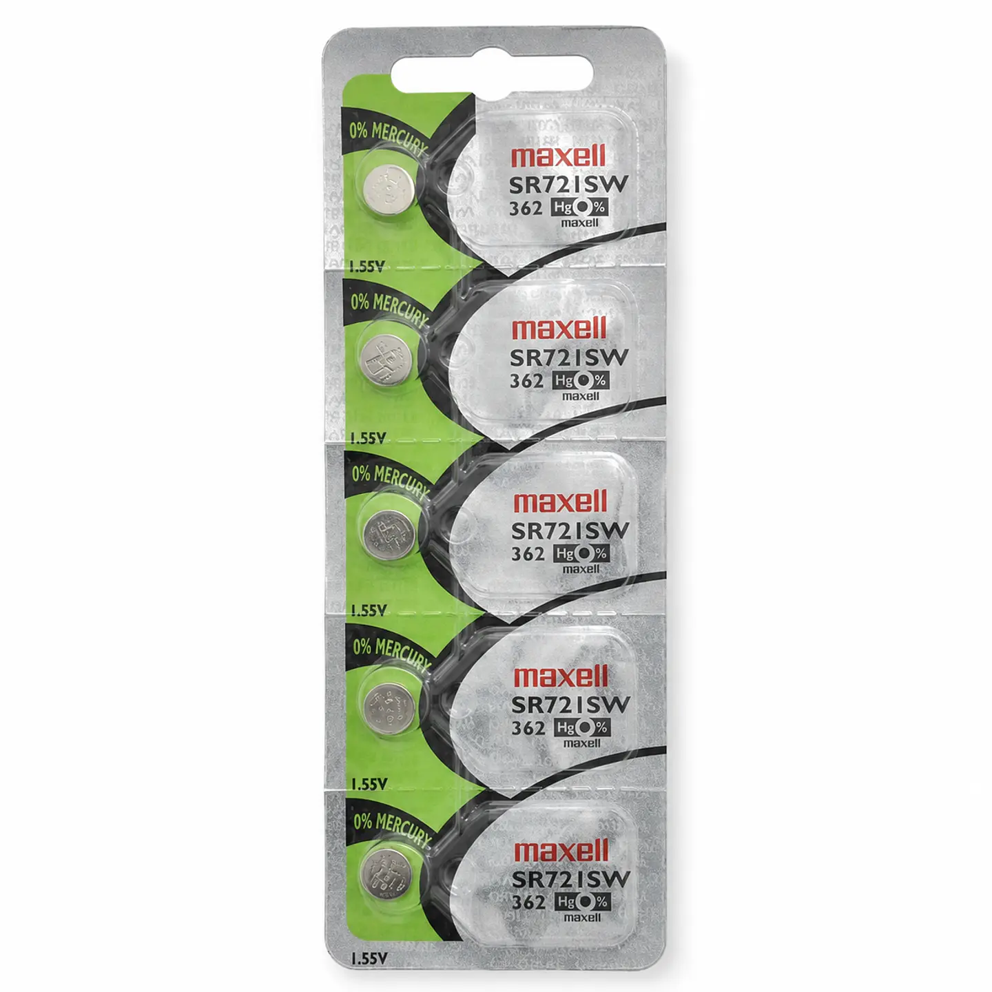 Pila Maxell SR721SW / 362 – Óxido de Plata 1.55V 2