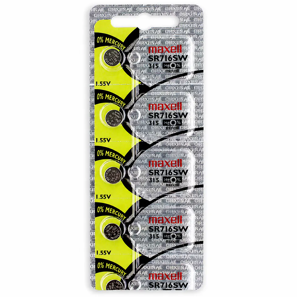 Pila Maxell SR716SW / 315 – Óxido de Plata 1.55V 3