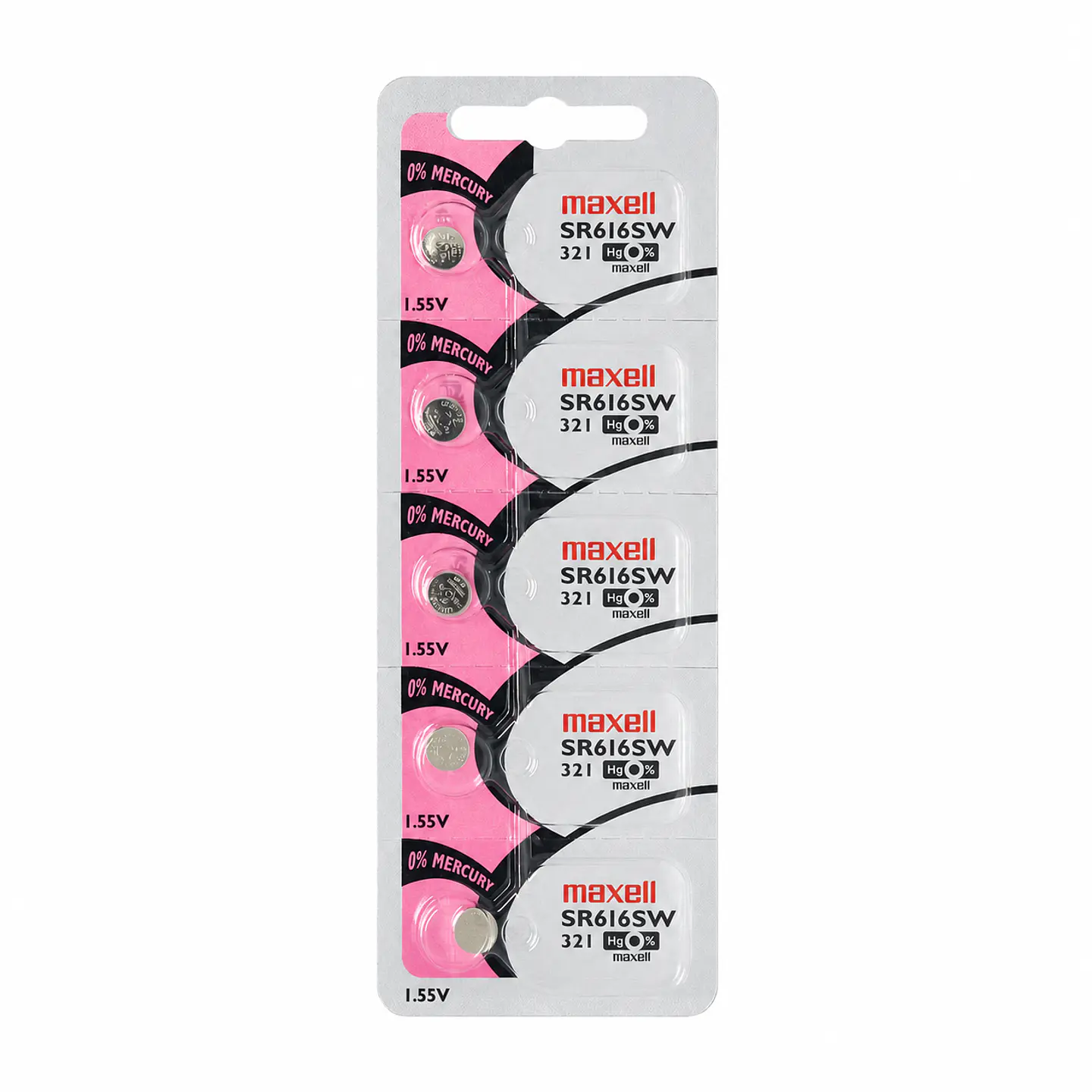 Pila Maxell SR616SW / 321 – Óxido de Plata 1.55V 3