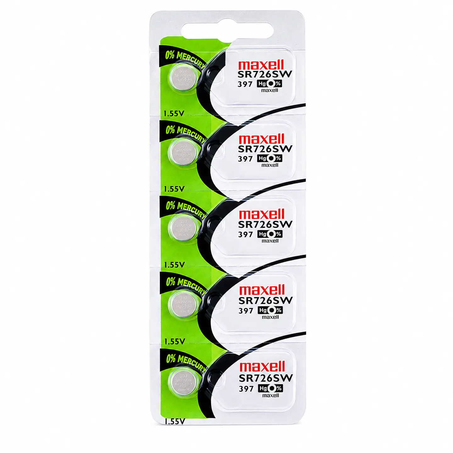 Pila Maxell SR726SW / 397 – Óxido de Plata 1.55V 3