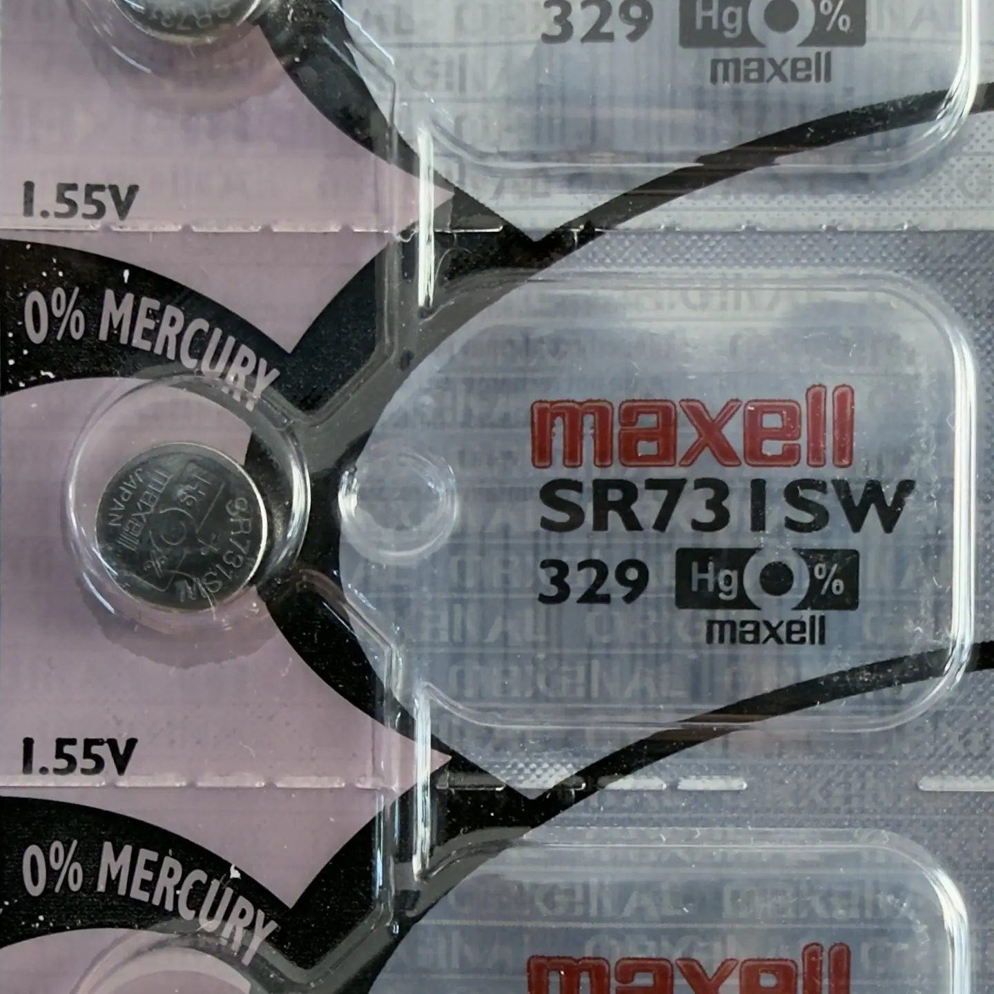 Pila Maxell SR731SW / 329 – Óxido de Plata 1.55V 1
