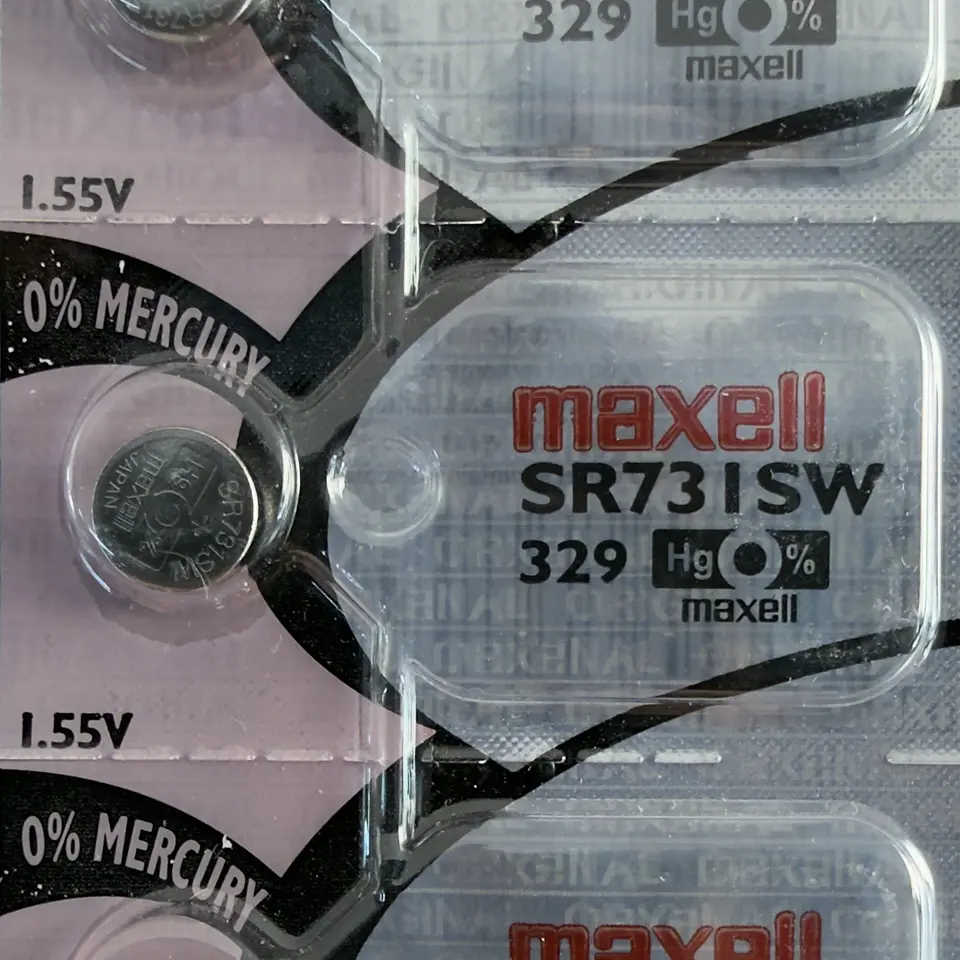 Pila Maxell SR731SW / 329 – Óxido de Plata 1.55V 1