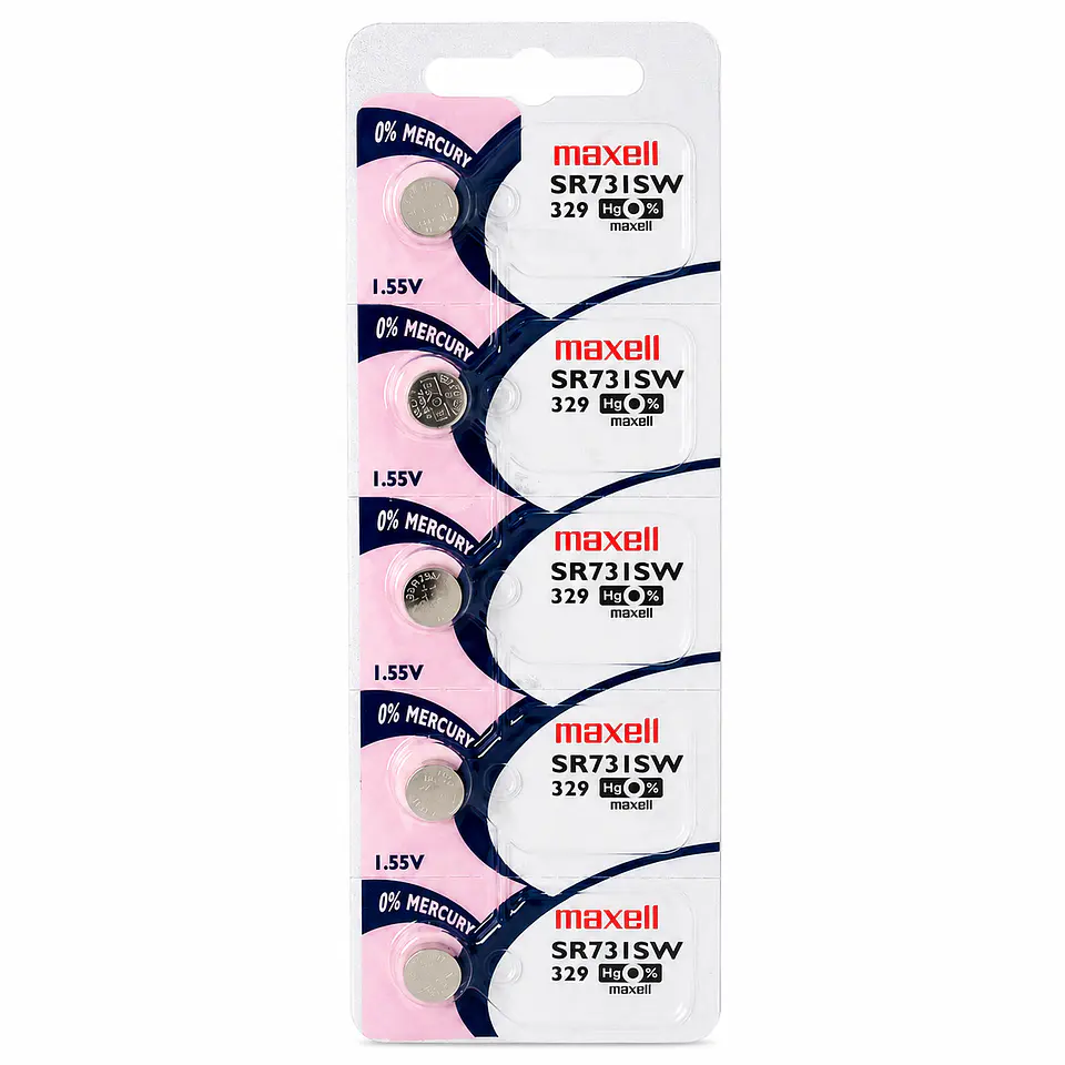 Pila Maxell SR731SW / 329 – Óxido de Plata 1.55V 2