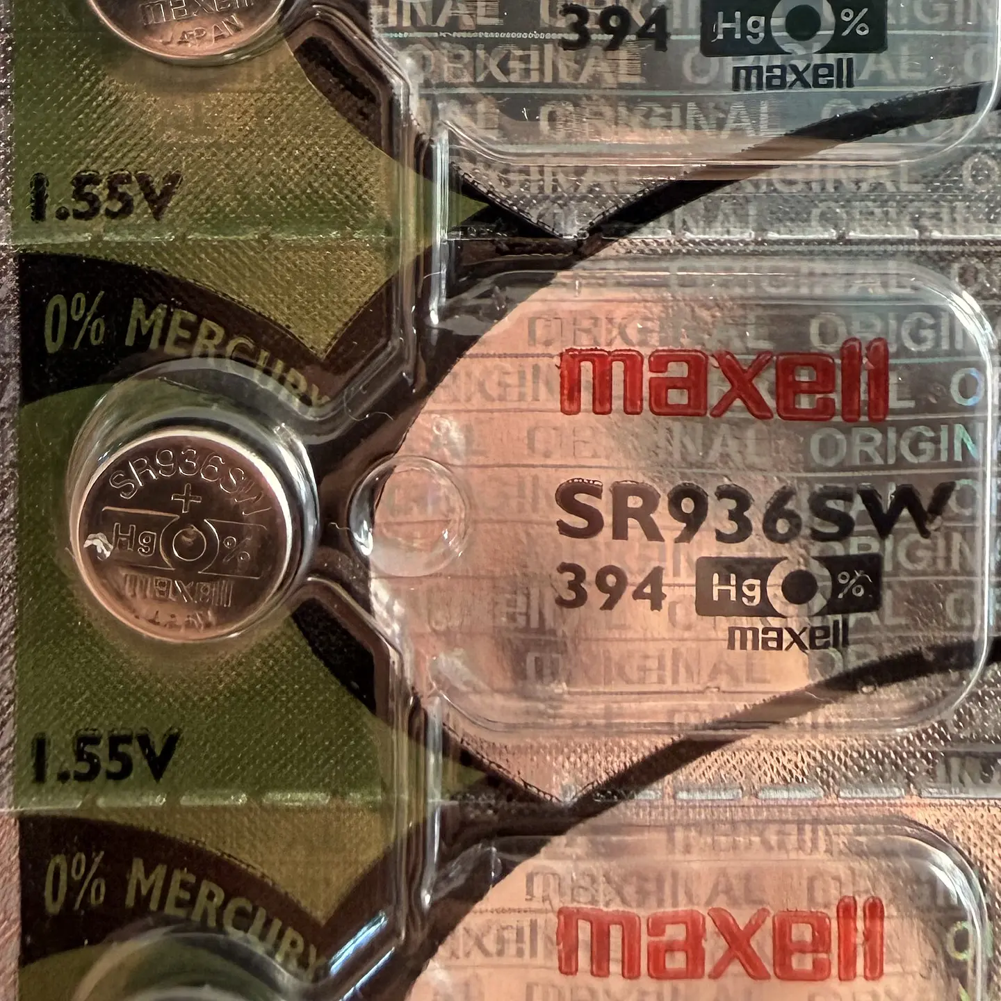 Pila Maxell SR936SW / 394 – Óxido de Plata 1.55V 1