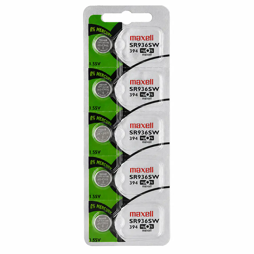 Pila Maxell SR936SW / 394 – Óxido de Plata 1.55V 3