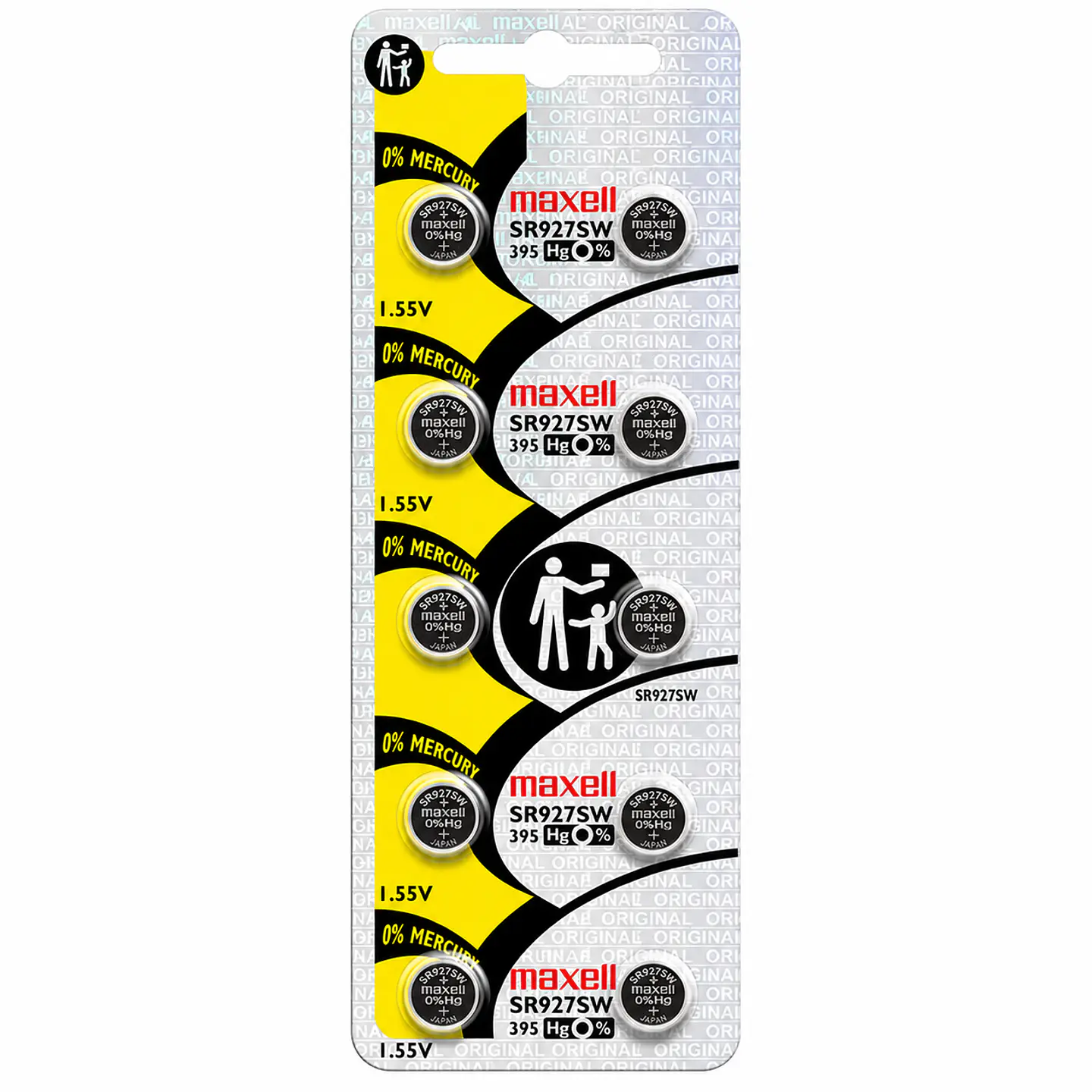 Pila Maxell SR927SW / 395 – Óxido de Plata 1.55V 3