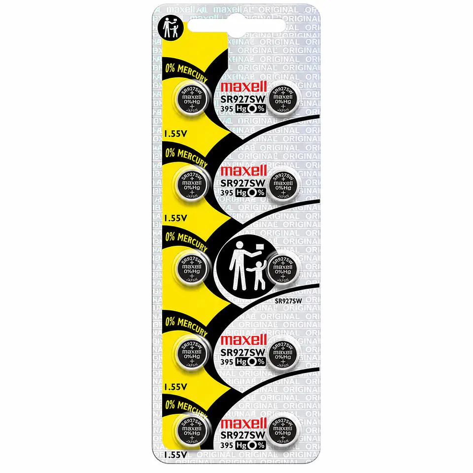 Pila Maxell SR927SW / 395 – Óxido de Plata 1.55V 3