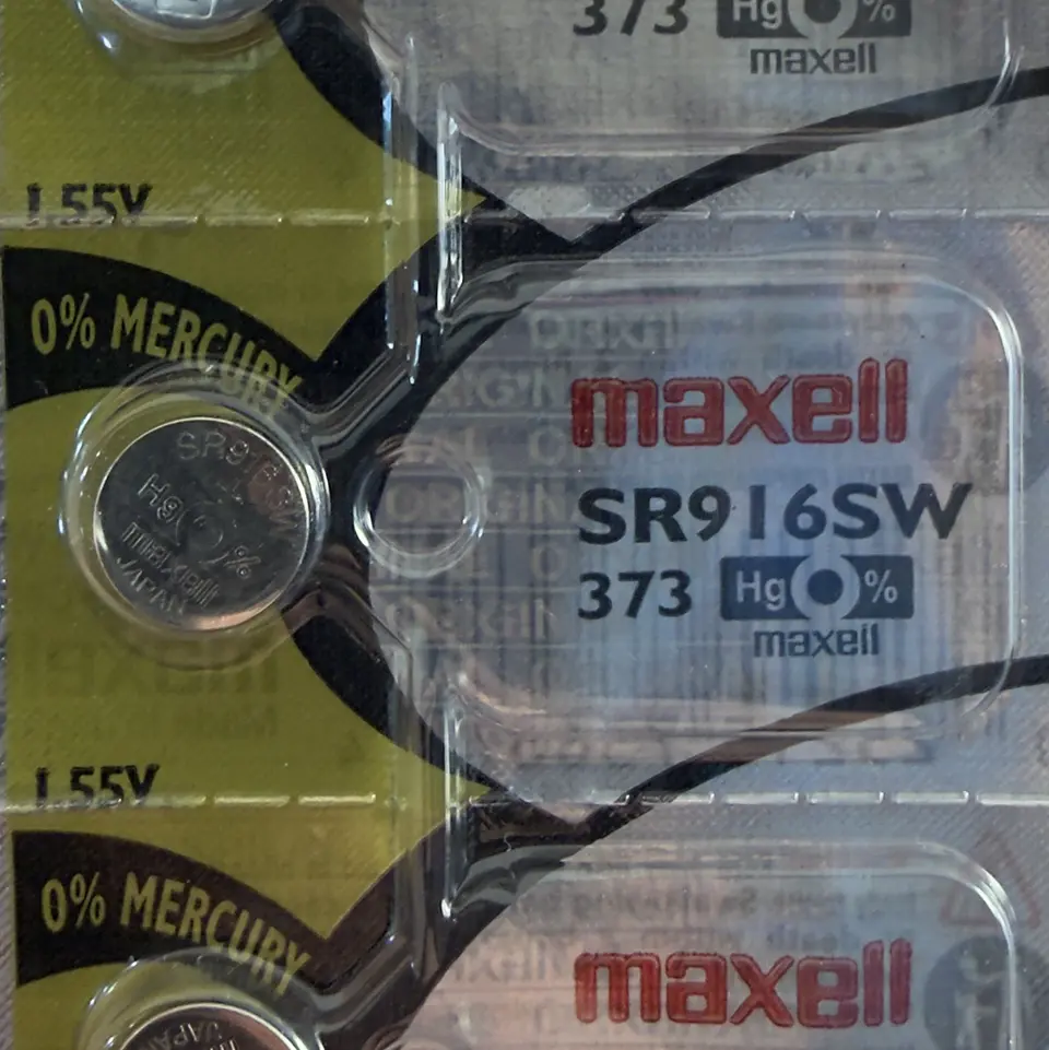 Pila Maxell SR916SW / 373 – Óxido de Plata 1.55V 1