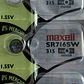 Pila Maxell SR716SW / 315 – Óxido de Plata 1.55V - Miniatura 1
