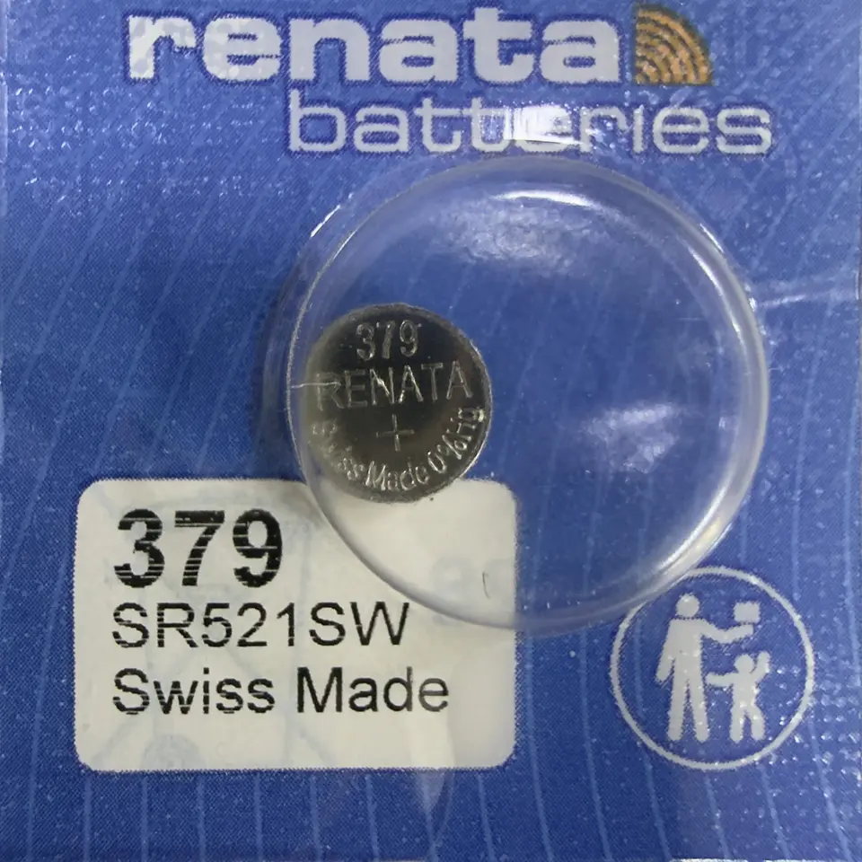 Pila Renata 379 / SR521SW – Óxido de Plata 1.55V 1