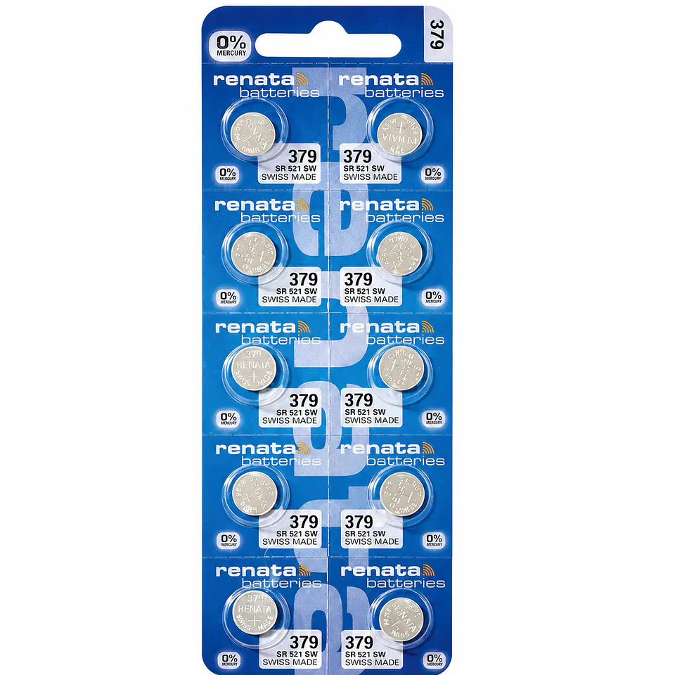 Pila Renata 379 / SR521SW – Óxido de Plata 1.55V 3
