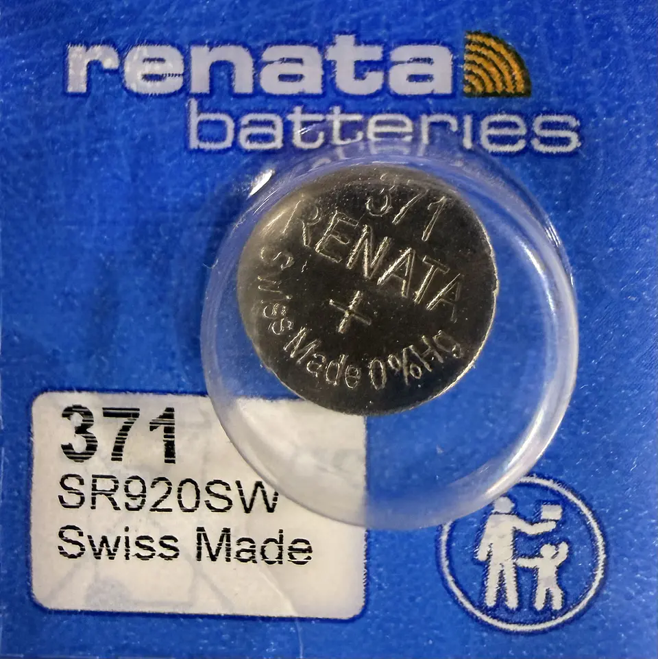 Pila Renata 371 / SR920SW – Óxido de Plata 1.55V 1