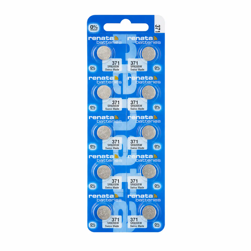 Pila Renata 371 / SR920SW – Óxido de Plata 1.55V 3
