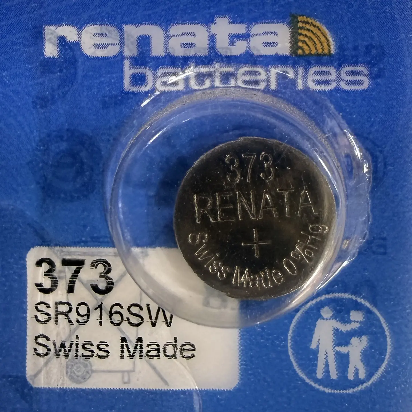 Pila Renata 373 / SR916SW – Óxido de Plata 1.55V 1