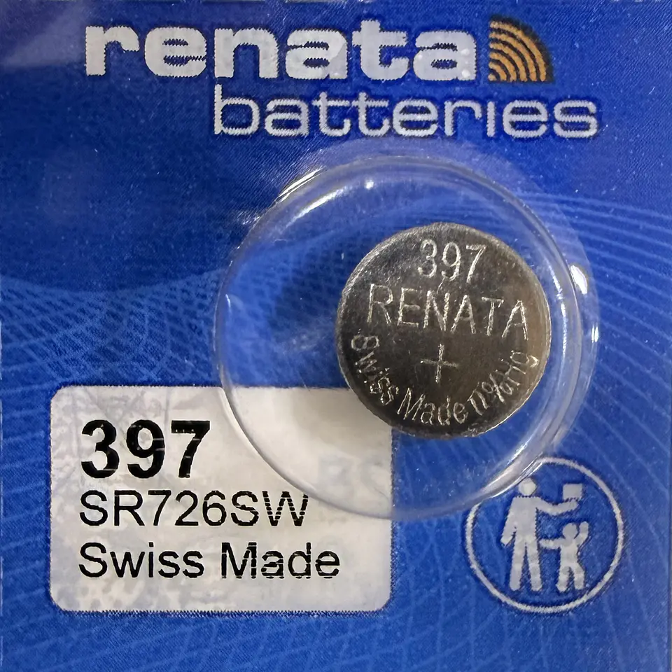 Pila Renata 397 / SR726SW – Óxido de Plata 1.55V 1