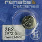 Pila Renata 362 / SR721SW – Óxido de Plata 1.55V - Miniatura 1