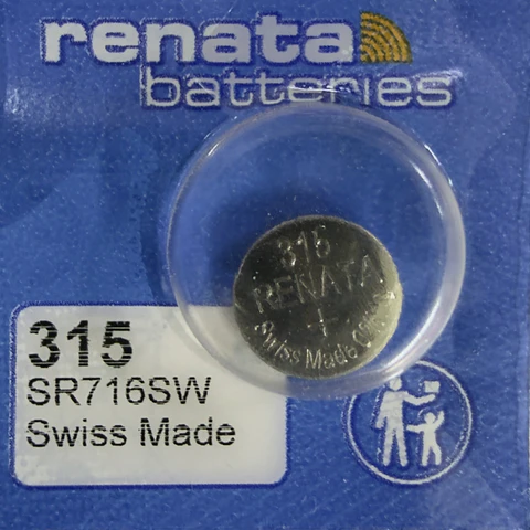 Pila Renata 315 / SR716SW – Óxido de Plata 1.55V