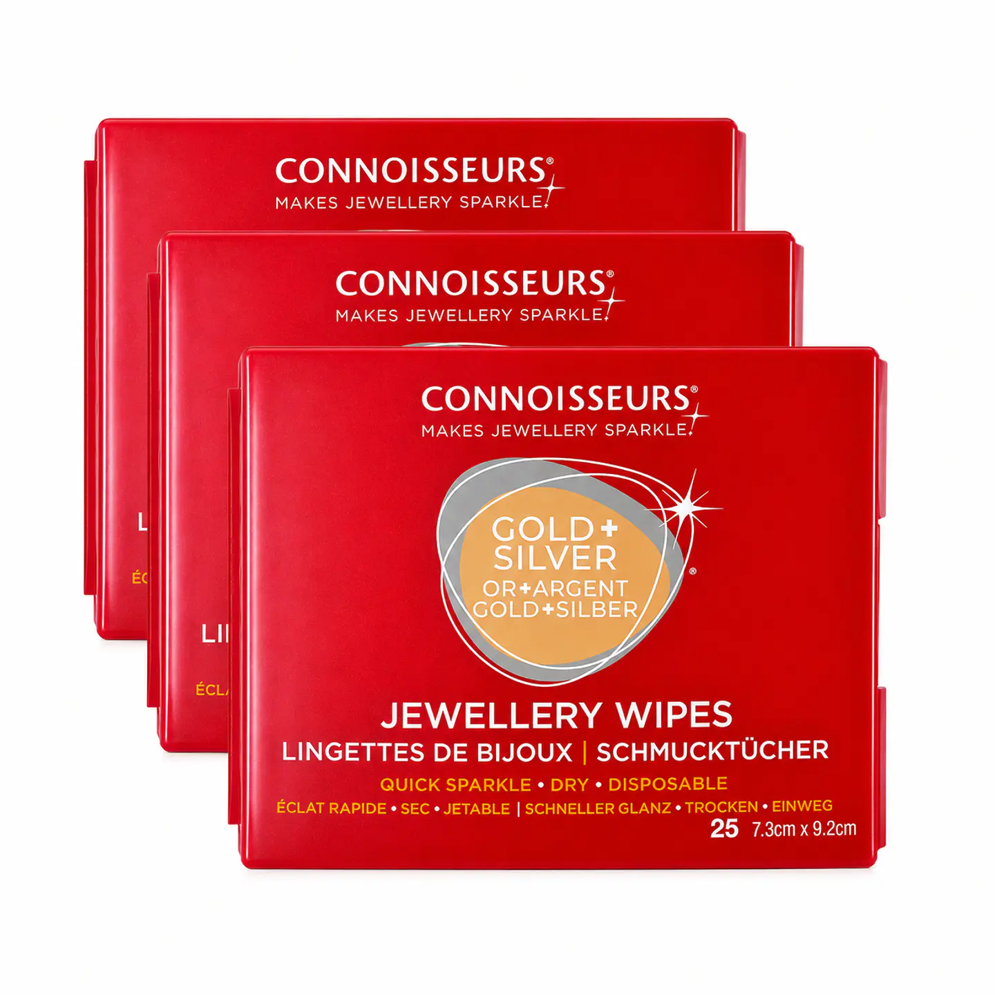 Toallitas Limpiadoras Connoisseurs para Oro y Plata – 25 Unidades 3
