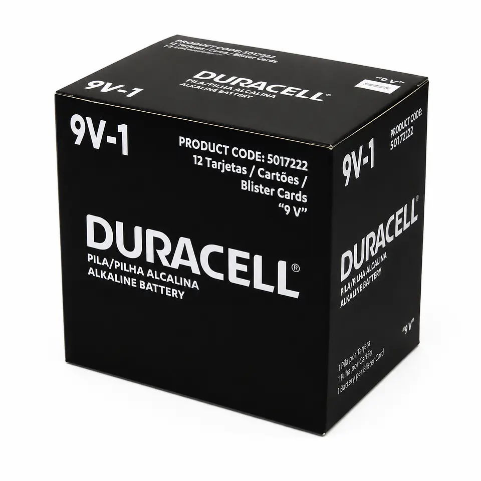 Pila Duracell 9V – Unidad 4