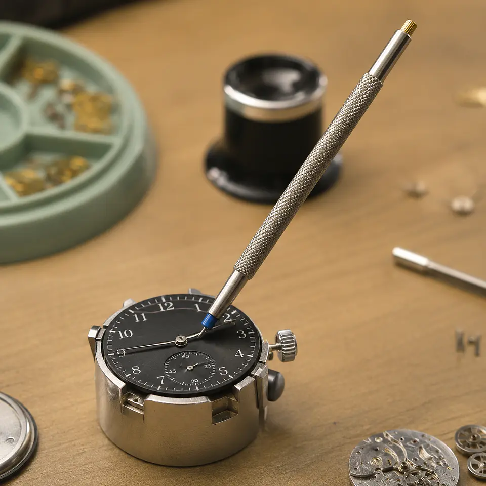Set de 3 Prensadores para Colocar Agujas de Reloj con Estuche 6