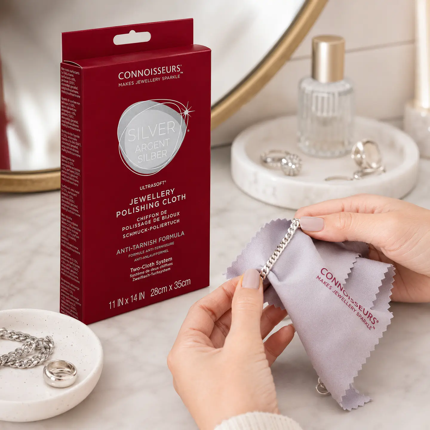 Paño Pulidor Connoisseurs UltraSoft para Plata 28 × 35,5 cm 3