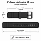 Pulsera de Resina Negra Compatible con Casio MQ-28 - Miniatura 3