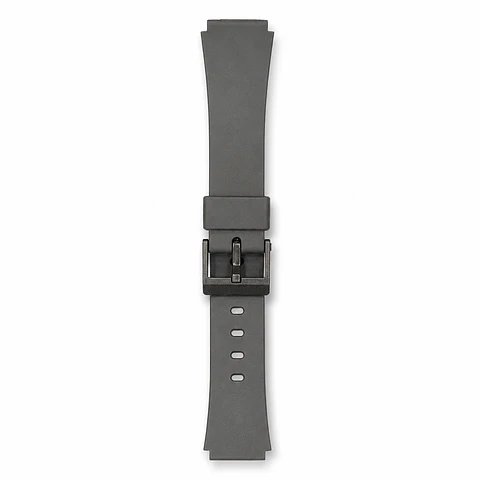 Pulsera de Resina Negra para Reloj con Hebilla Negra Repuesto Casio 18mm