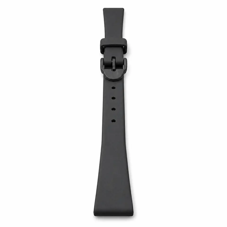 Pulsera de Resina Negra para Reloj con Hebilla Negra Repuesto Casio 12mm 5