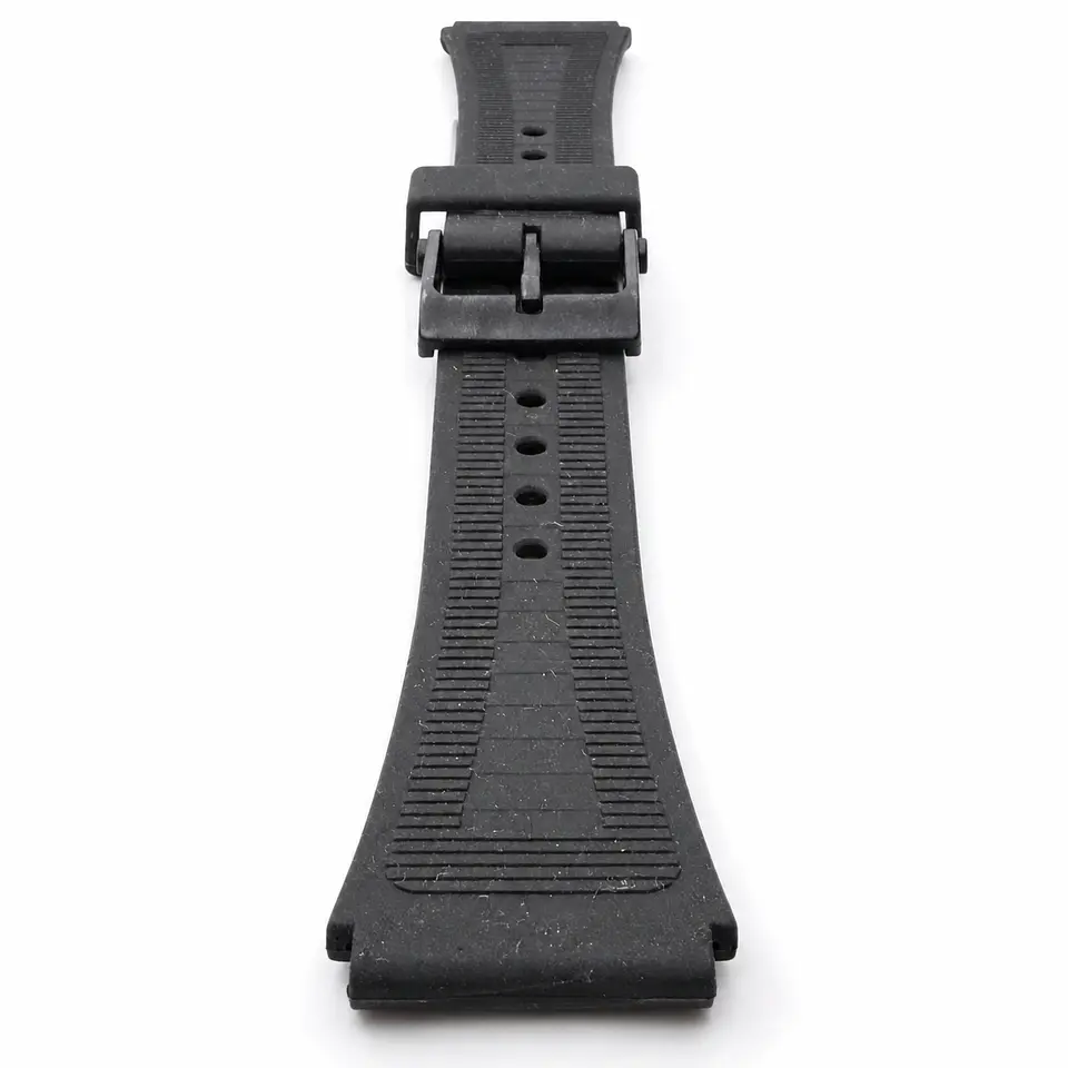 Pulsera de Resina Negra para Reloj con Hebilla Negra Repuesto Casio 18mm 4