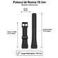Pulsera de Resina Negra para Reloj con Hebilla Negra Repuesto Casio 18mm - Miniatura 3