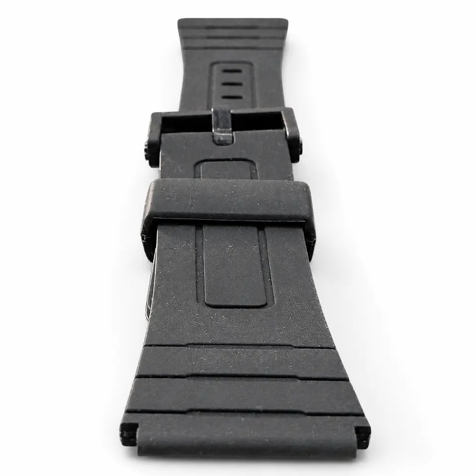 Pulsera de Resina Negra para Reloj con Hebilla Negra Repuesto Casio 18mm 4