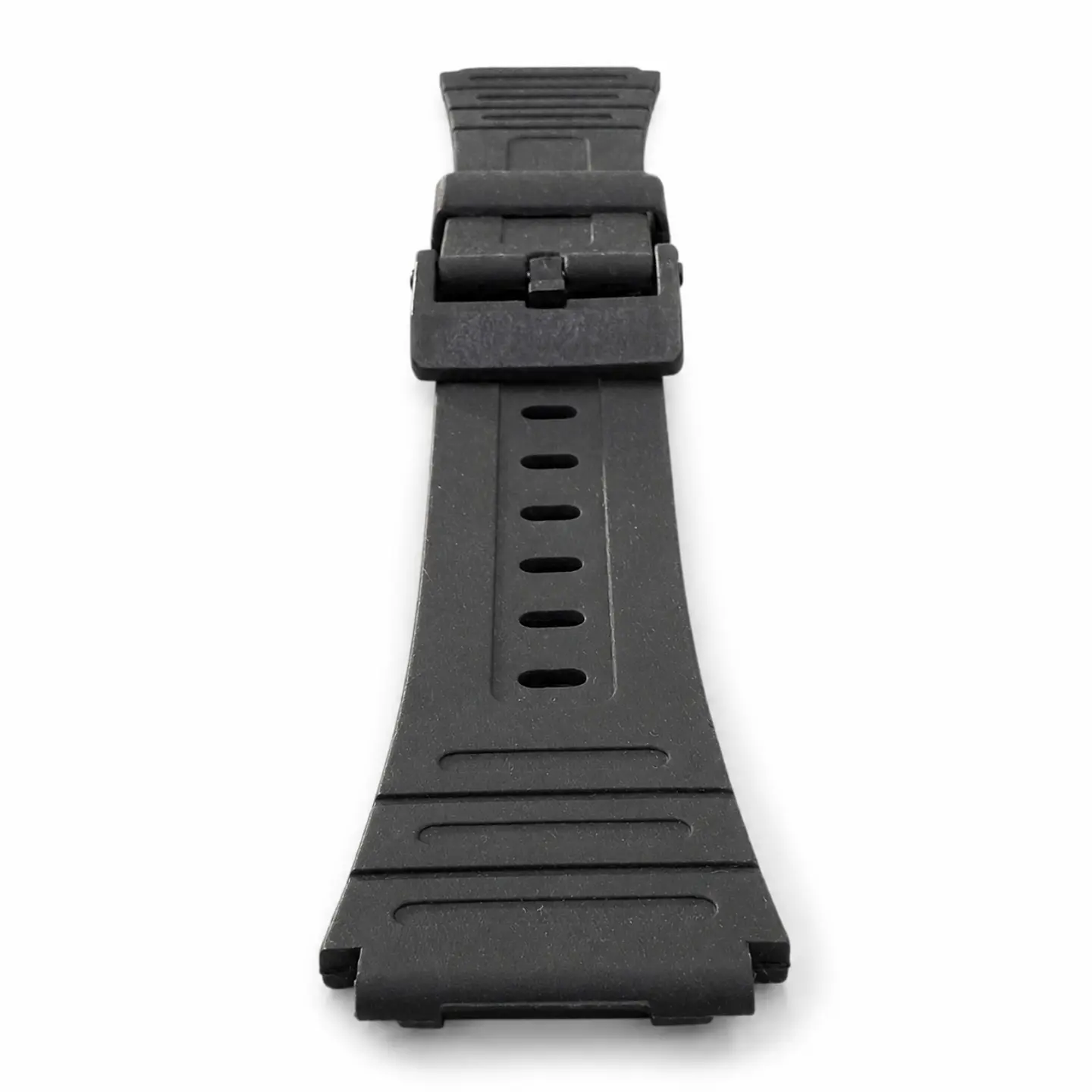 Pulsera de Resina Negra para Reloj con Hebilla Negra Repuesto Casio 18mm 5