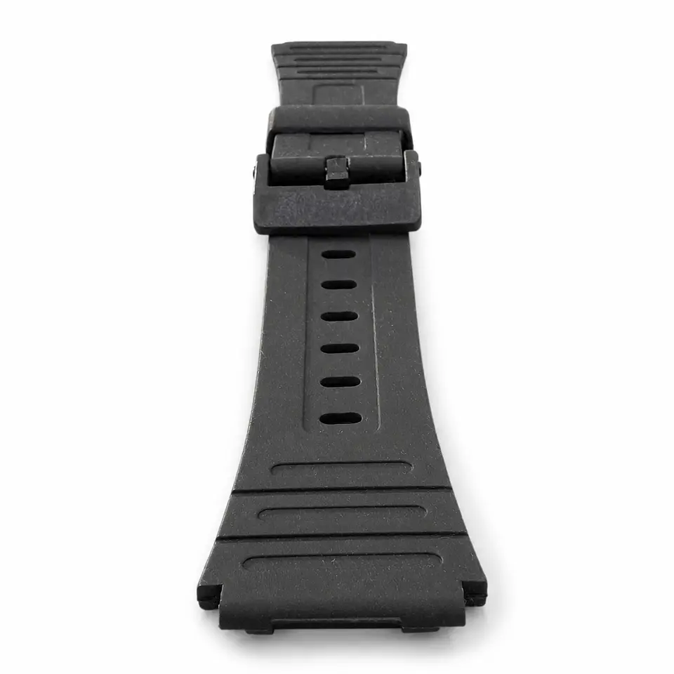 Pulsera de Resina Negra para Reloj con Hebilla Negra Repuesto Casio 18mm 5