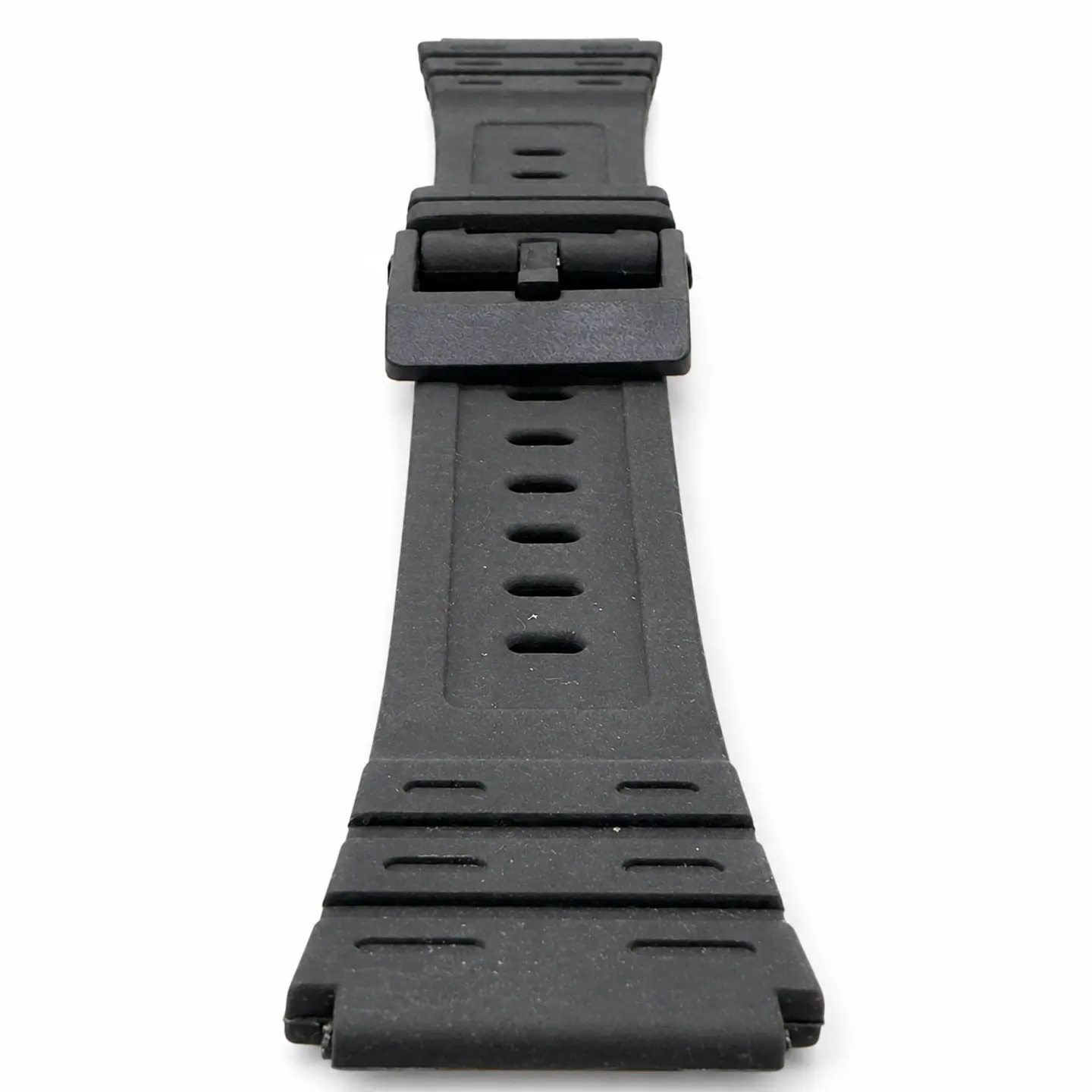 Pulsera de Resina Negra para Reloj con Hebilla Negra Repuesto Casio 18mm 3