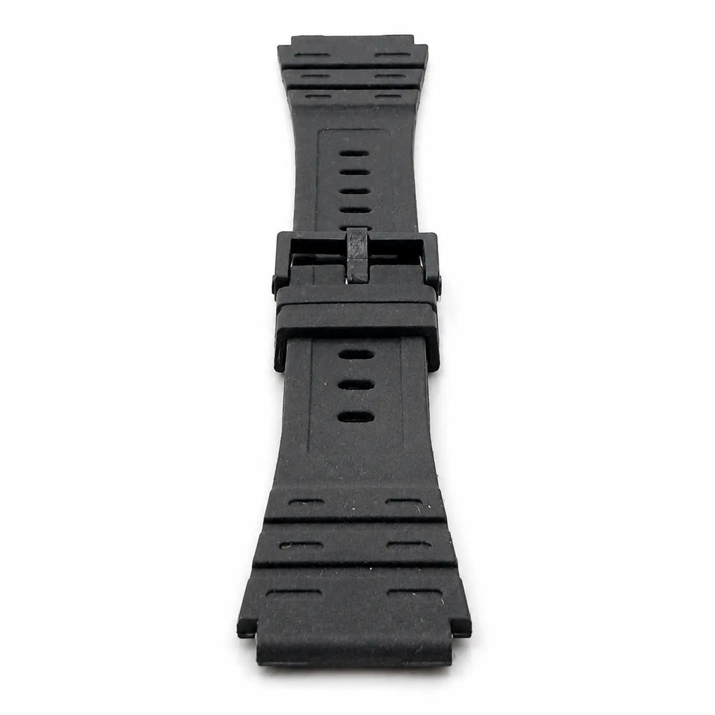 Pulsera de Resina Negra para Reloj con Hebilla Negra Repuesto Casio 18mm 4