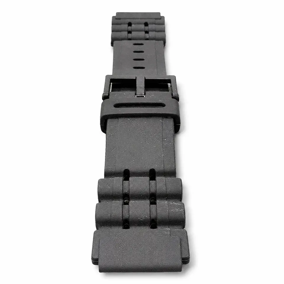 Pulsera de Resina Negra para Reloj con Hebilla Negra Repuesto Casio 18mm 4