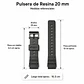 Pulsera de Resina Negra 20 mm Modelo 604 - Miniatura 3