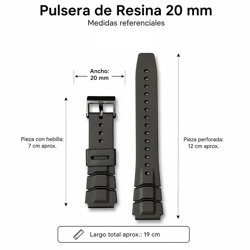 Pulsera de Resina Negra 20 mm Modelo 603 4