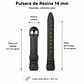 Pulsera de Resina Negra 14 mm Modelo 624 - Miniatura 5
