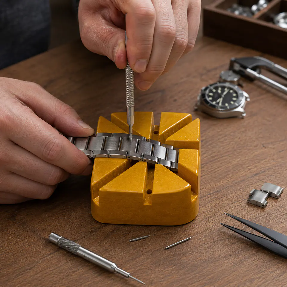 Soporte de Madera para Pulseras de Reloj y Extracción de Pasadores 4
